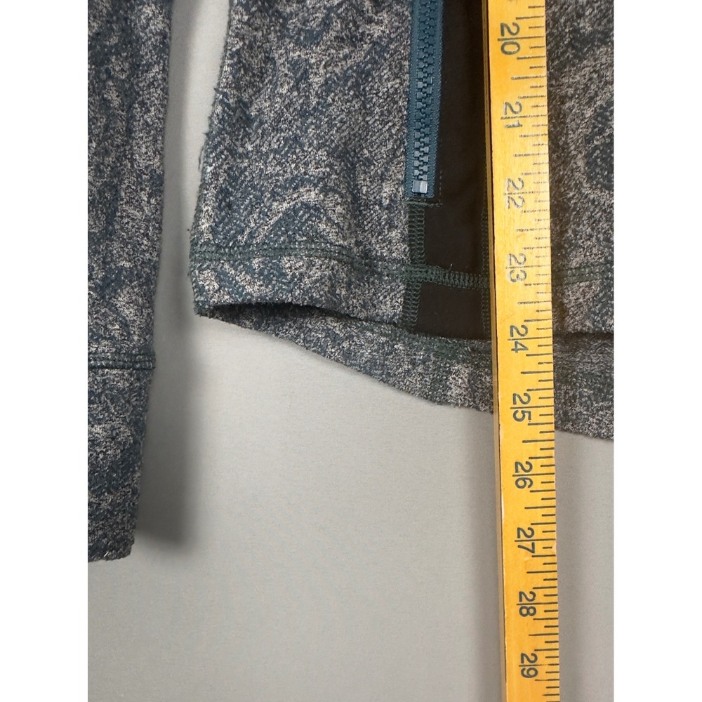 Lululemon Define Jacket Blue Grey Paisley Space Dye Full Zip Track Jacket Size 6 - Picture 5 of 6